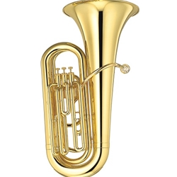 YBB-105WC Yamaha Standard Tuba; Bb; 3/4 size; 14 3/8" upright bell; Lacquered