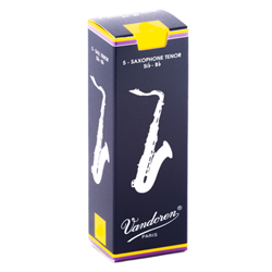 VanDoren SR22X Vandoren Traditional Tenor Sax Reeds; Box of 5