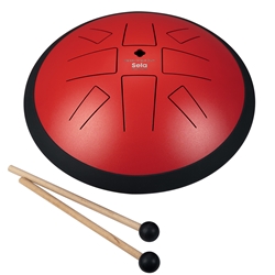 SE374 Sela Melody Tongue Drum 10"; C Pygmy; Red